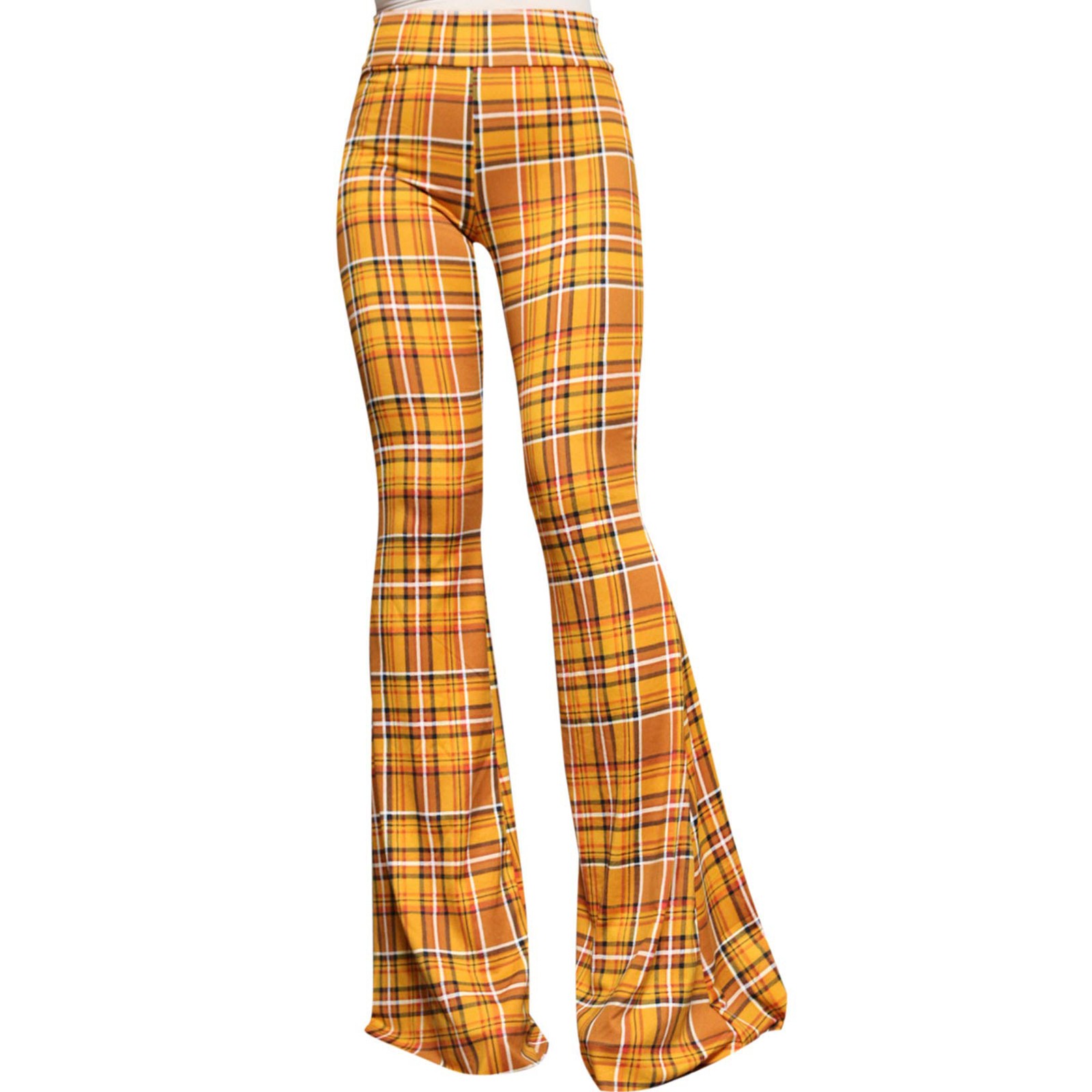 thumbnail image 4 of MKLEKYY Leggins de mujer para vestir, pantalones ajustados con estampado retro y parte inferior grande para primavera y verano para mujer, 4 of 5